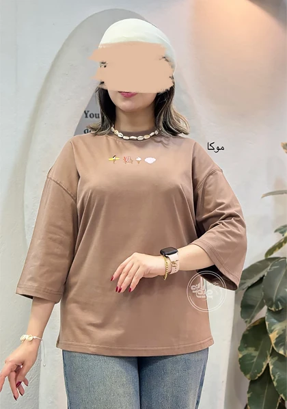 تیشرت باکسی بستنی