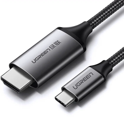 کابل تبدیل تایپ‌سی به HDMI یک و نیم متری یوگرین ugreen MM142 50570