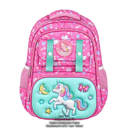 کوله پشتی دخترانه طرح یونیکورن Backpack A31