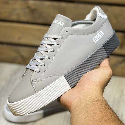 کفش روزمره و راحتی مردانه مدل pull&bear رنگ طوسی