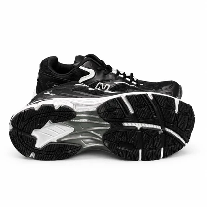 کفش کتانی مردانه وبزرگ پا مدل نیوبالانس 725 مشکی سفید New Balance
