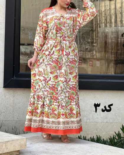 پیراهن فلور ارکیده 6115