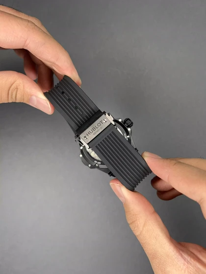 ساعت مچی اوبلو جمجمه‌ای قاب مشکی رزگلد Hublot MP-09 Tourbillon