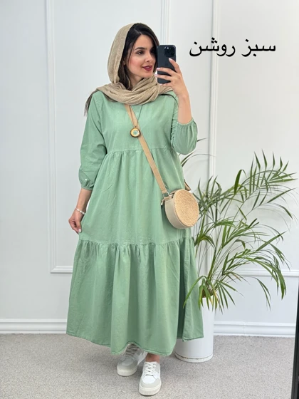 پیراهن مانتویی دریا لینن