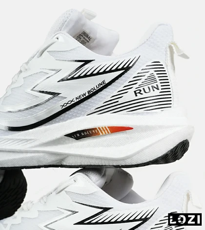 کفش کتانی مردانه و زنانه سفید مشکی GENERIC All Run مدل 7432