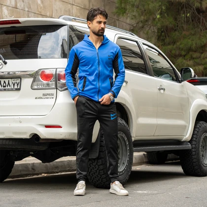 ست سویشرت شلوار دو نایک آبی مردانه مدل Arat ویژه