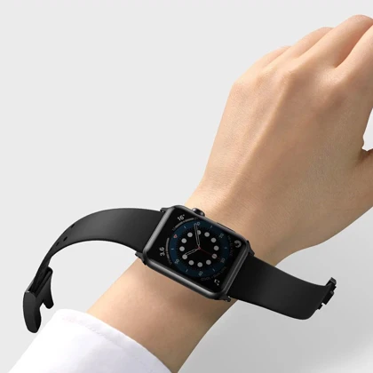 بند سیلیکونی اپل واچ 38 و 40 میلی‌متری بیسوس LBWSE-0