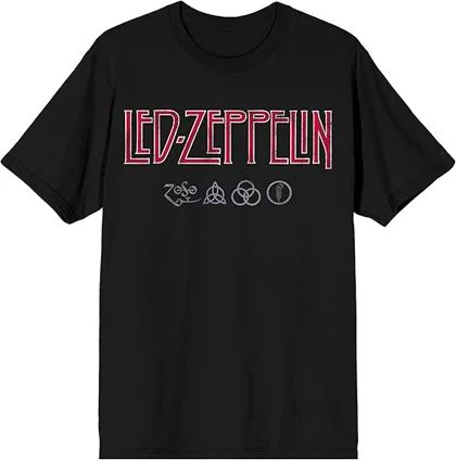 تیشرت لد زیپلین | Led Zeppelin Distressed Logo کد 248625