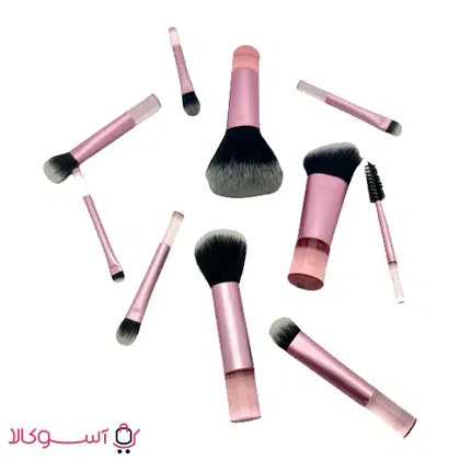 ست براش کیفی زیپ‌دار ده تیکه