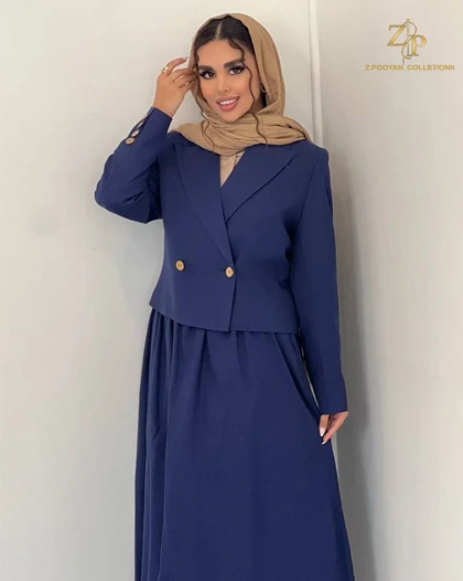 کت و دامن زنانه لینن دورین