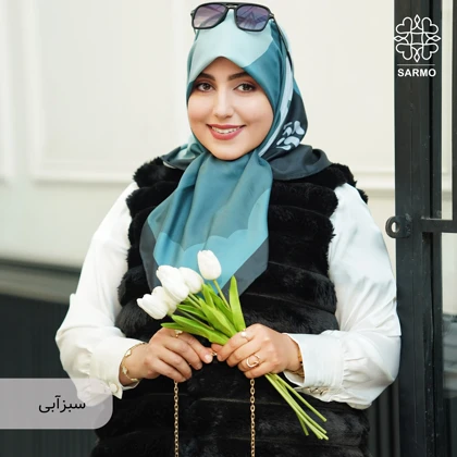 روسری ساتن ابریشم ابرا