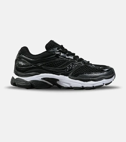 کفش کتانی مردانه و زنانه مشکی سفید Saucony pro grid omni 9 مدل 8640