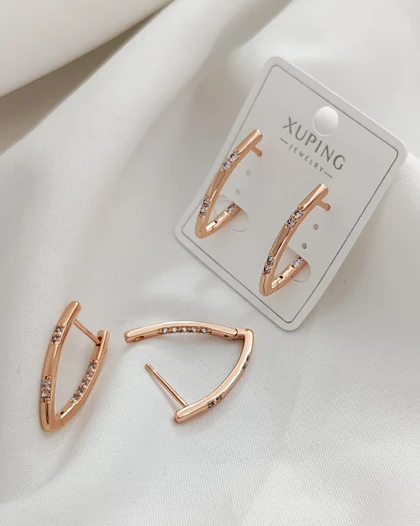 گوشواره هفتی نگین‌دار ژوپینگ