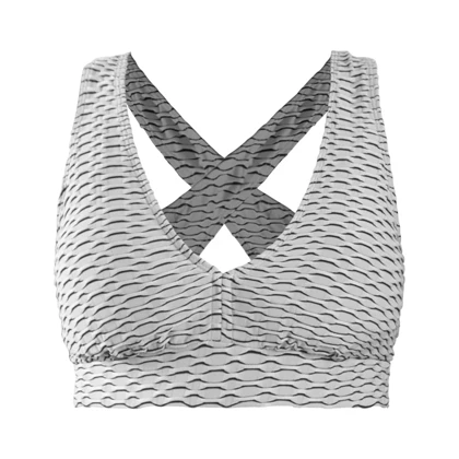 نیم‌تنه ورزشی زنانه مدل CT5423 طوسی روشن