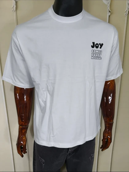 تیشرت یقه گرد مردانه سفید