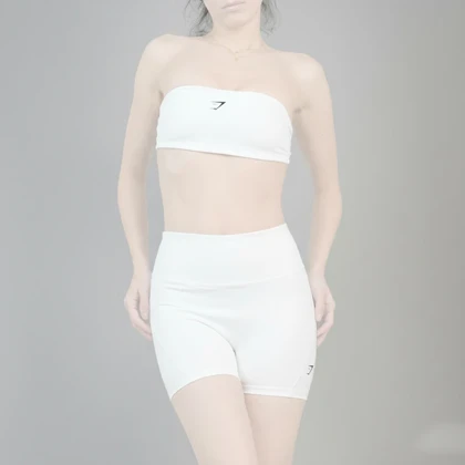 ست دکلته و کشاله بند ورزشی زنانه جیم شارک مدل 4H0898 سفید