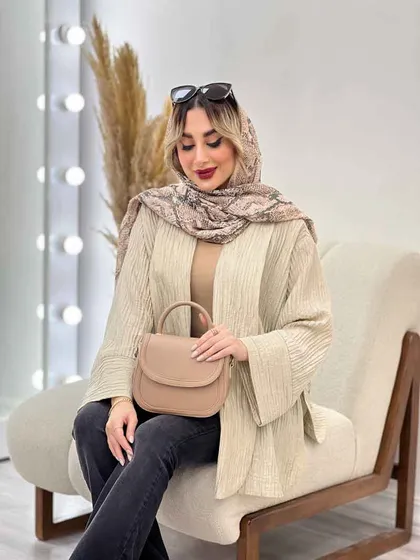 مانتو هلالی بغل چاک