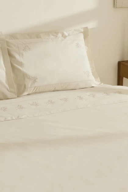 سرویس روتختی دو نفره Karaca Home مدل Rayas پنبه - بژ