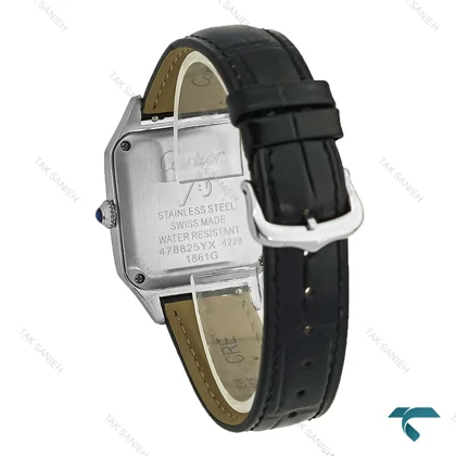 ساعت کارتیر سانتوس دومونت مردانه دورنگ طلایی Cartier-8305-G