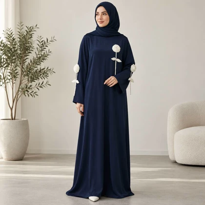عبا ژاکلین رزا سرمه ای