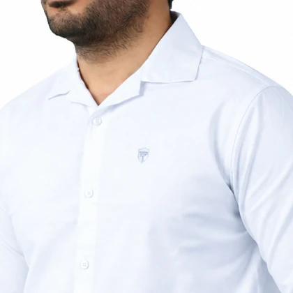 پیراهن آستین بلند کتان نازک یقه انگلیسی مردانه مدل 6104940