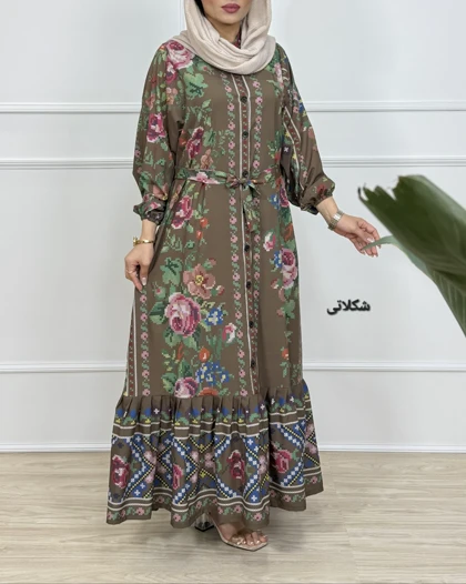پیراهن بلند مهوش کد 1146 (پیراهن زنانه پیراهن ساحلی )