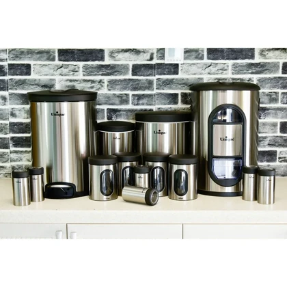 سرویس آشپزخانه استیل 14 پارچه یونیک کد 3505