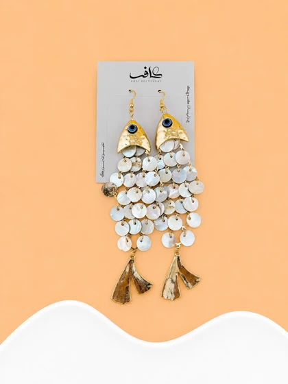 گوشواره ماهی پولکی