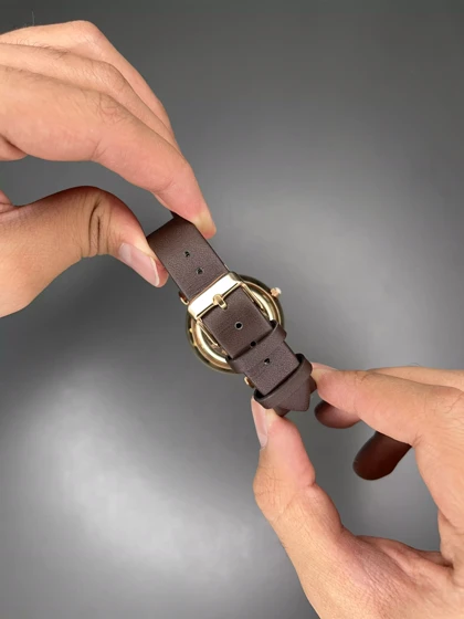 ساعت مچی امپریو آرمانی زیر ثانیه بند چرمی قهوه ای Emporio Armani