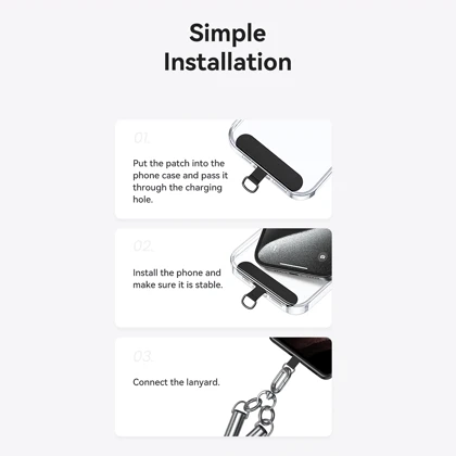 کابل دوسر تایپ سی و بند آویز موبایل یوسامز SJ745 توان 60 وات 1.2 متر
