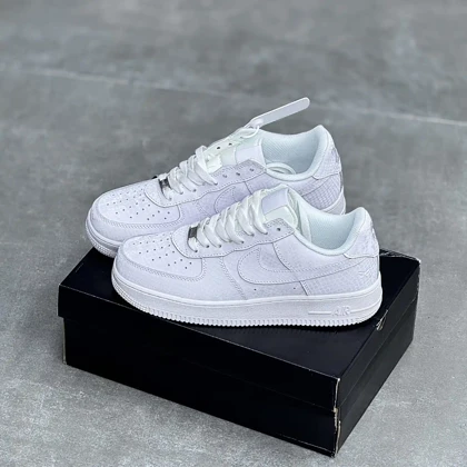 کفش نایک ایر فورس وان تمام سفید نوکتا Nike Air Force 1 NOCTA Triple White
