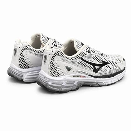 کفش کتانی مردانه مدل میزانو سفید مشکی Mizuno