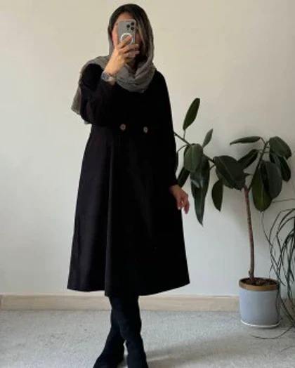 پیراهن مانتویی پاییزه ترنج