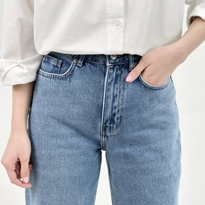 شلوار جین نیم بگ 1008177