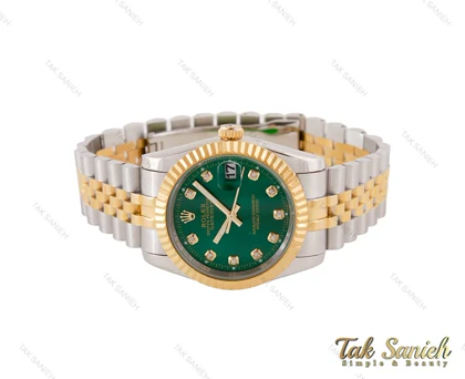 ساعت ست رولکس دیت جاست صفحه سبز Rolex-3685-S