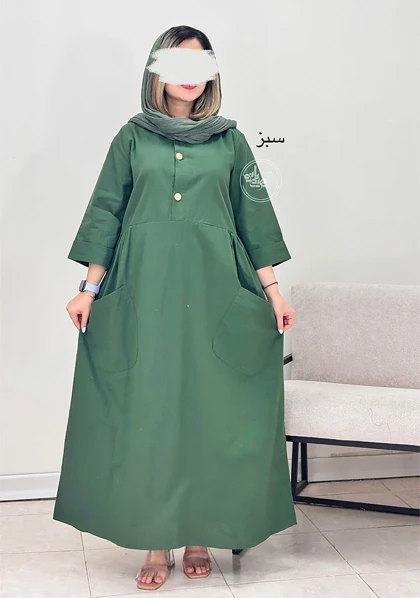 پیراهن مانتویی حنا