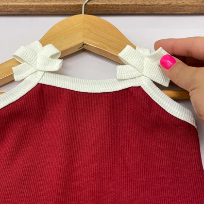 تاپ شورتک نوزادی مدل پاپیونی