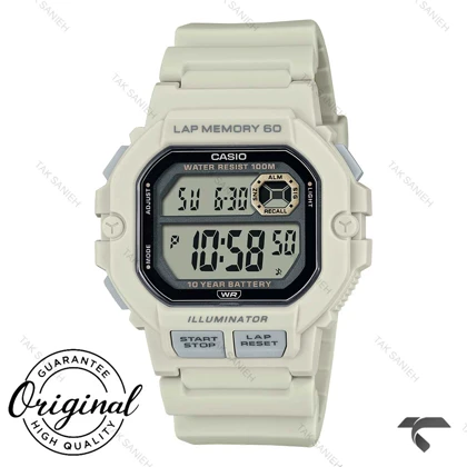 ساعت کاسیو مردانه WS-1400H-8AV اصل سفید Casio-11837-G