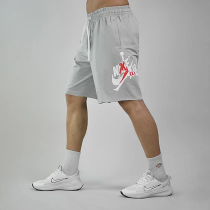 شلوارک ورزشی مردانه نایک جردن مدل Dri Fit-4296 طوسی روشن