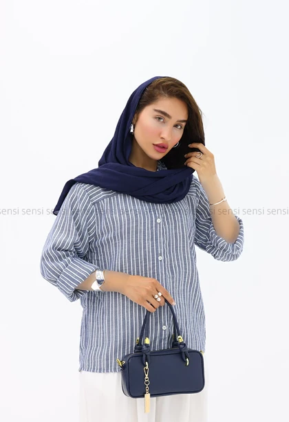 شومیز راه راه لینن