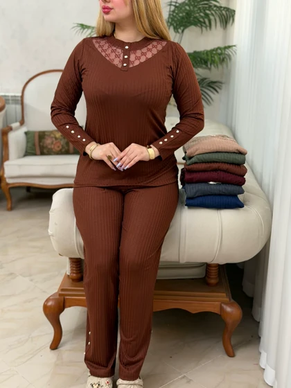 ست گوچی دمپا دکمه 3685