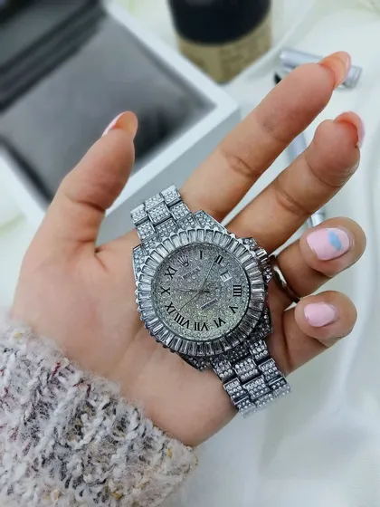 ساعت رولکس فول استون نگینی