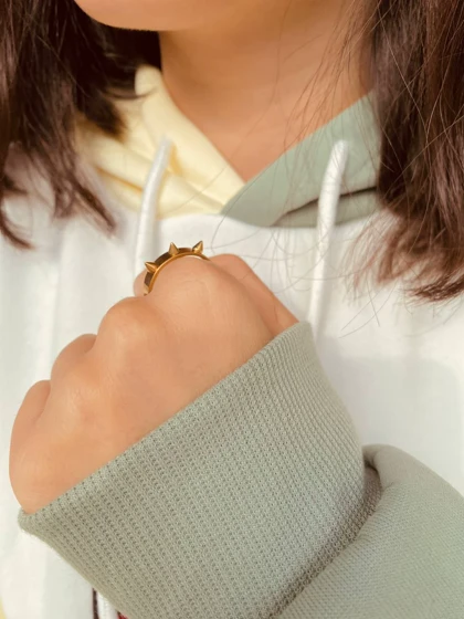 انگشتر تیغ تیغی استیل