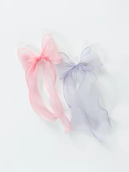 گیره مو انبری پاپیونی حریر