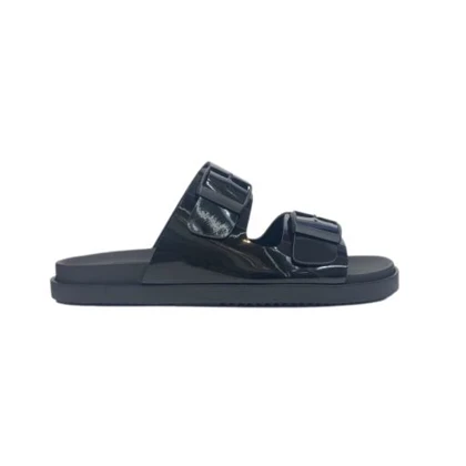 صندل زنانه Hawaii ورنی- مشکی و مشکی پلنگی