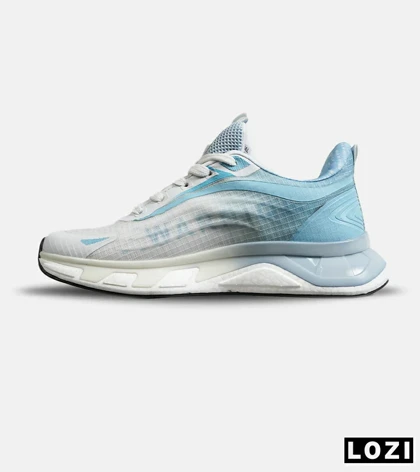 کفش کتانی ورزشی سفید آبی Warrior Sneakers مدل 7873