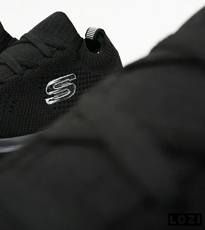 کفش کتانی بزرگ پا مشکی اسکیچرز SKECHERS