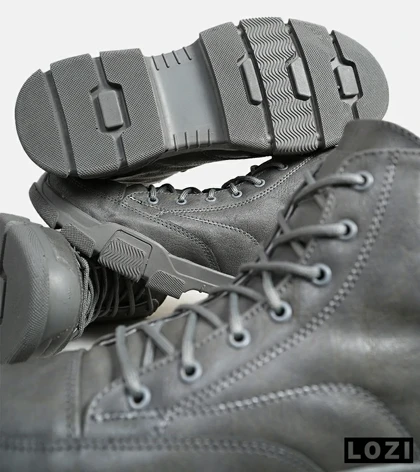 بوت چرمی مردانه طوسی Timberland