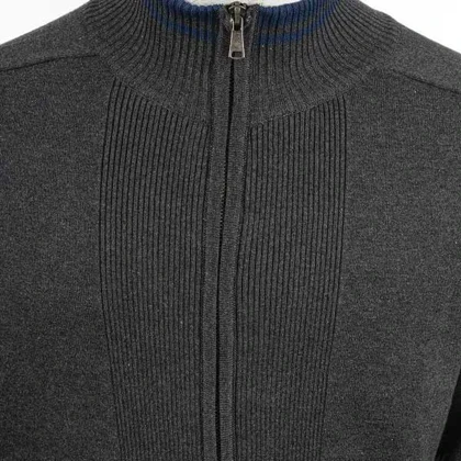 پلیور تمام زیپ رگولارفیت مردانه - 4803511