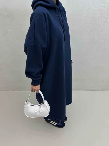 پیراهن بلند کلاه دار